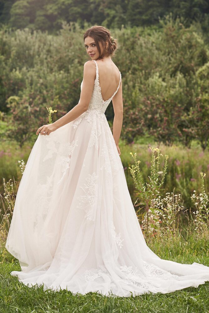 A-Linie Lillian West romantische Boho Brautmode  8003K: Hochzeitskleid 