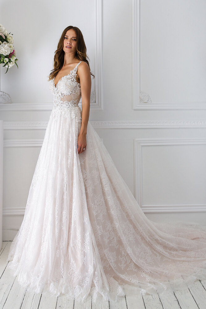 A-Linie Justin Alexander Brautmode für die moderne Braut 5011A Hochzeitskleid
