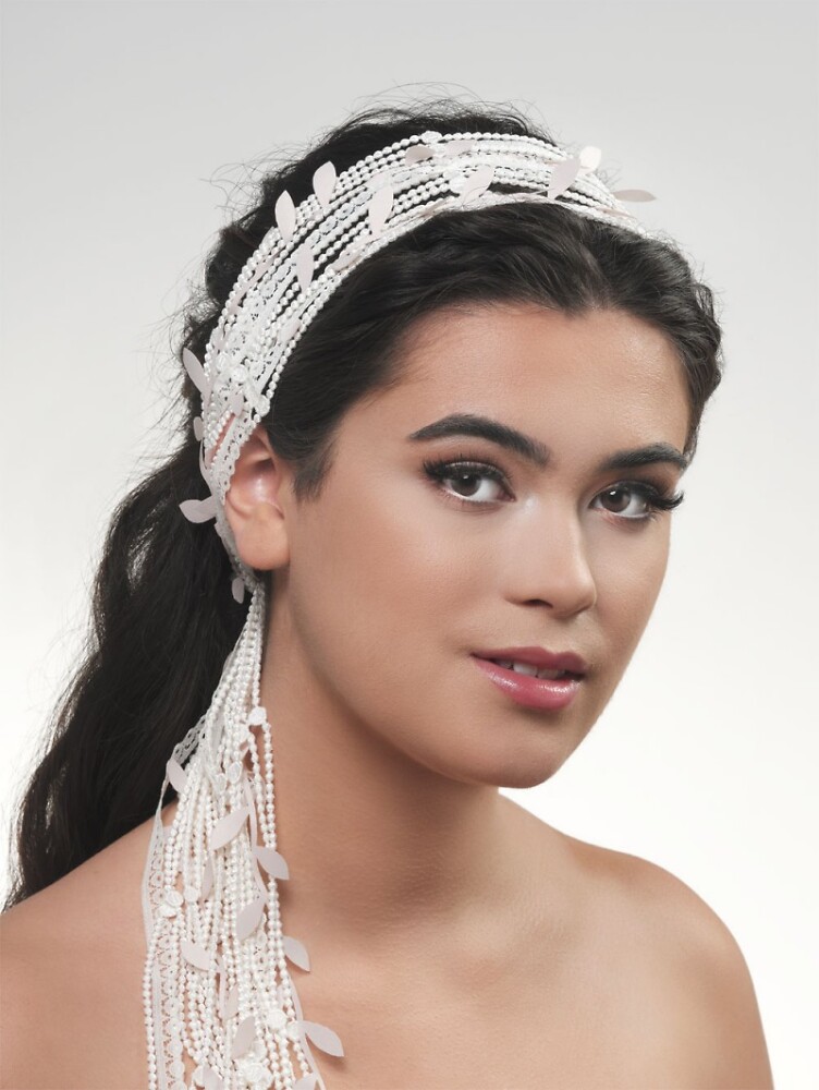 Accessoires Poirier Bridal Brautmode und Braut Accessoires Boho Haarband AP 2