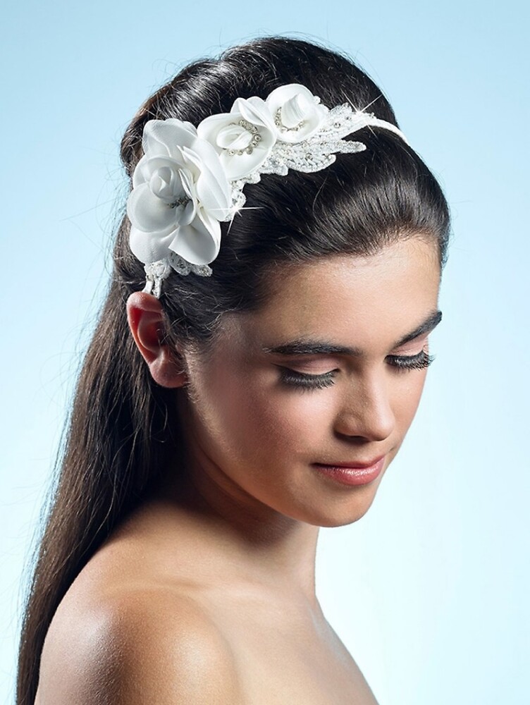 Accessoires Poirier Bridal Brautmode und Braut Accessoires 001 Haarreif zu Hochzeitskleider Boho