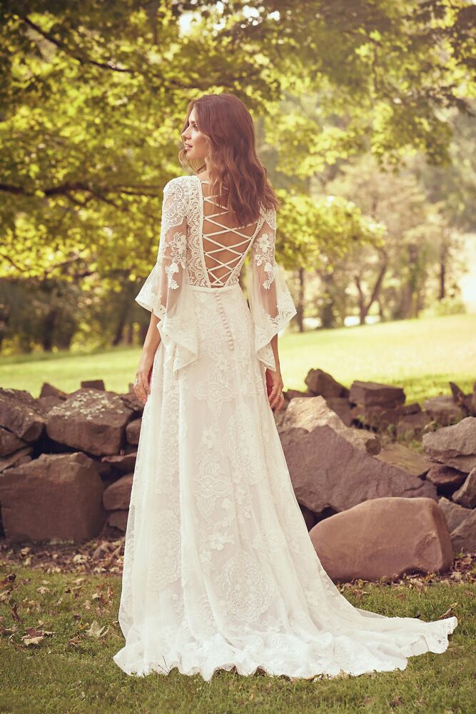 Outlet, Sale Lillian West Bridal dresses -  romantische Boho Hochzeitskleider 8014D Boho Hochzeitskleid