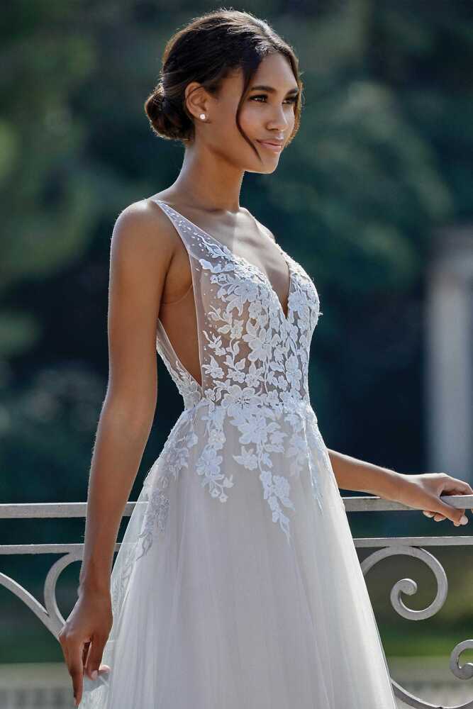 A-Linie Justin Alexander Brautmode für die moderne Braut 5015 Hochzeitskleid