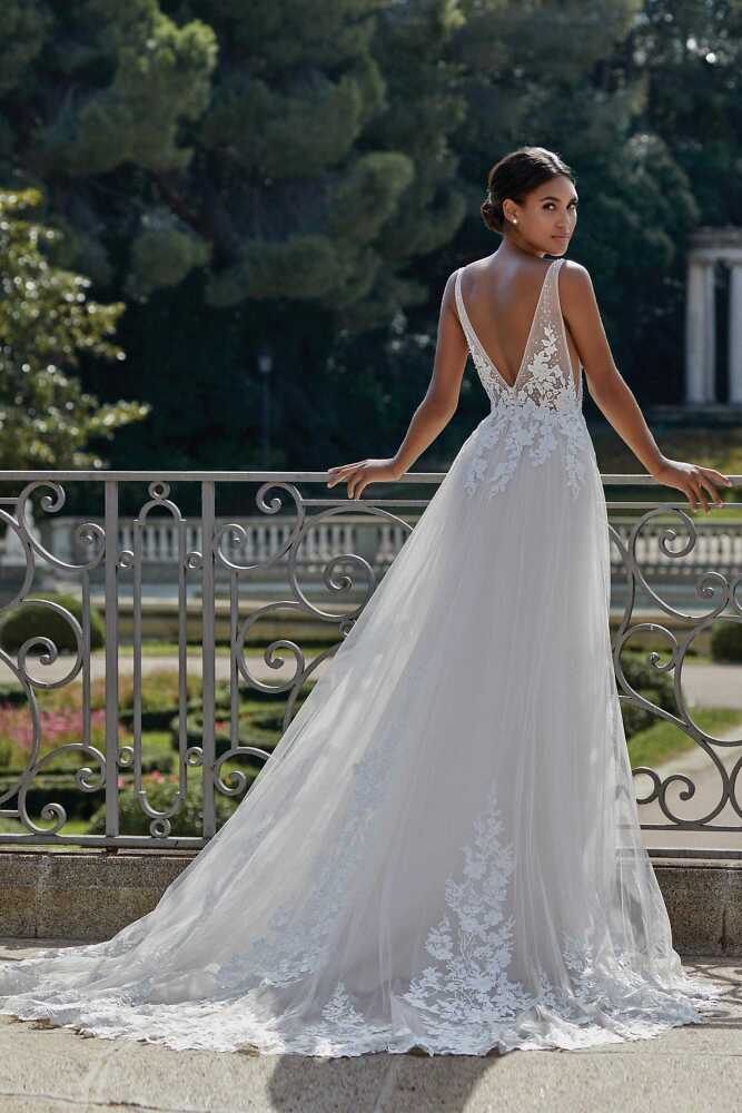 A-Linie Justin Alexander Brautmode für die moderne Braut 5015A Hochzeitskleid
