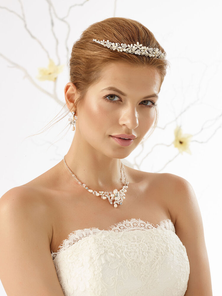 Accessoires Bianco Evento Brautmode, Braut Schuhe und Braut Accessoires 1101: Diadem 