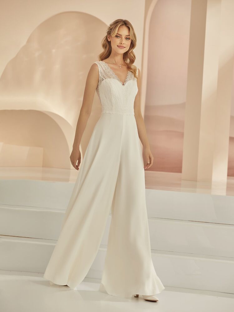 Kurze Kleider, Jumpsuits, Umstandskleider Bianco Evento Brautmode, Braut Schuhe und Braut Accessoires 1115: Jumpsuit Hochzeit 