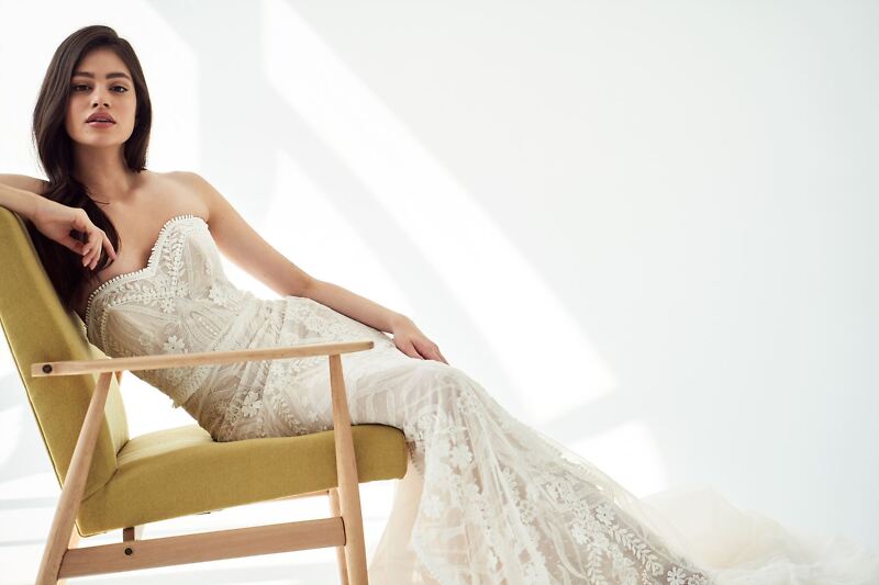 MiaLavi - 2010: Boho Vintage Hochzeitskleid, Brautmode A-Linie in ivory