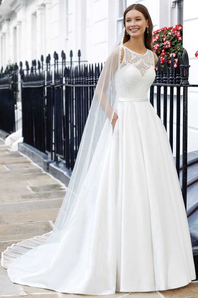 Outlet, Sale Justin Alexander Bridal - Brautmode für die moderne, elegante Braut 5024 Brautkleid A-Linie Adore Justin Alexander