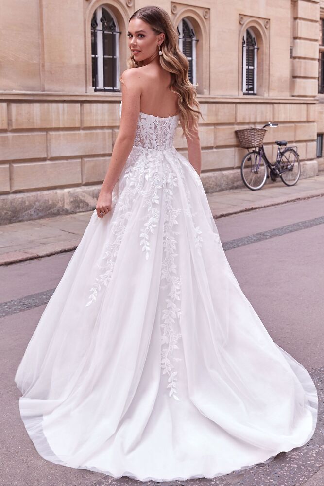 A-Linie Justin Alexander Bridal - Brautmode für die moderne, elegante Braut 5027B Hochzeitskleid - Brautkleid ohne Träger - Hochzeitskleider Princess