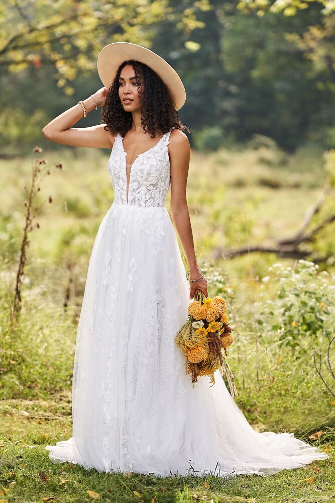 Outlet, Sale Lillian West Bridal dresses -  romantische Boho Hochzeitskleider 080C Boho Traum Brautkleid in A-Linie