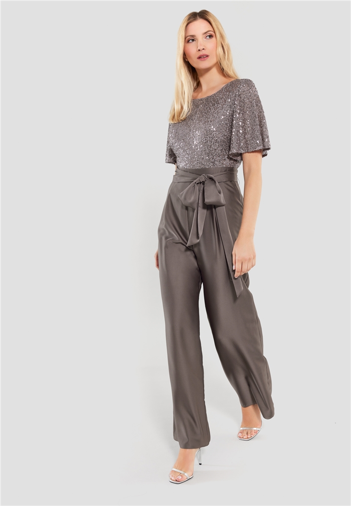 Abendmode SWING/WEISE/BRAUTSCHWESTERN Festmode  135 Jumpsuit Material Mix