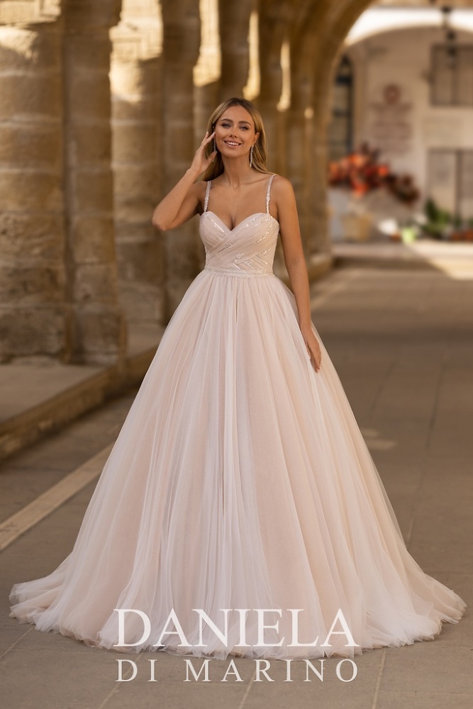 Princess Monica Loretti Brautmode - Hochzeitskleid in italienischem Design 07009B Brautkleid Prinzessin