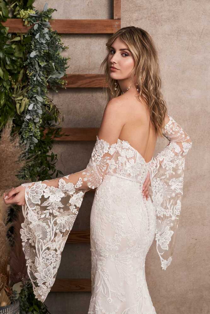 Boho & Vintage Lillian West Bridal dresses -  romantische Boho Hochzeitskleider 085E Boho Brautkleid fit&flare