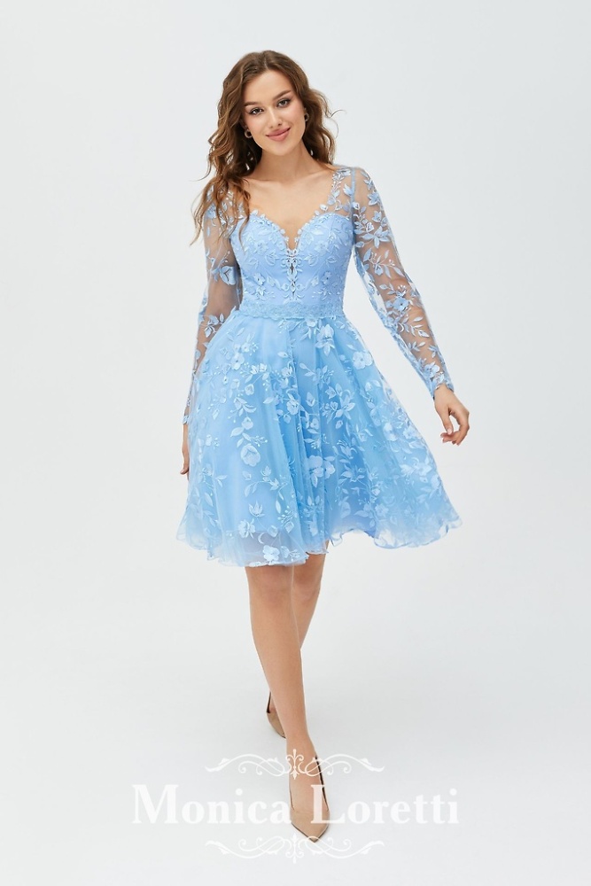 Kurze Kleider, Jumpsuits, Umstandskleider Monica Loretti Brautmode - Hochzeitskleid in italienischem Design 07035 Brautkleid / Partykleid