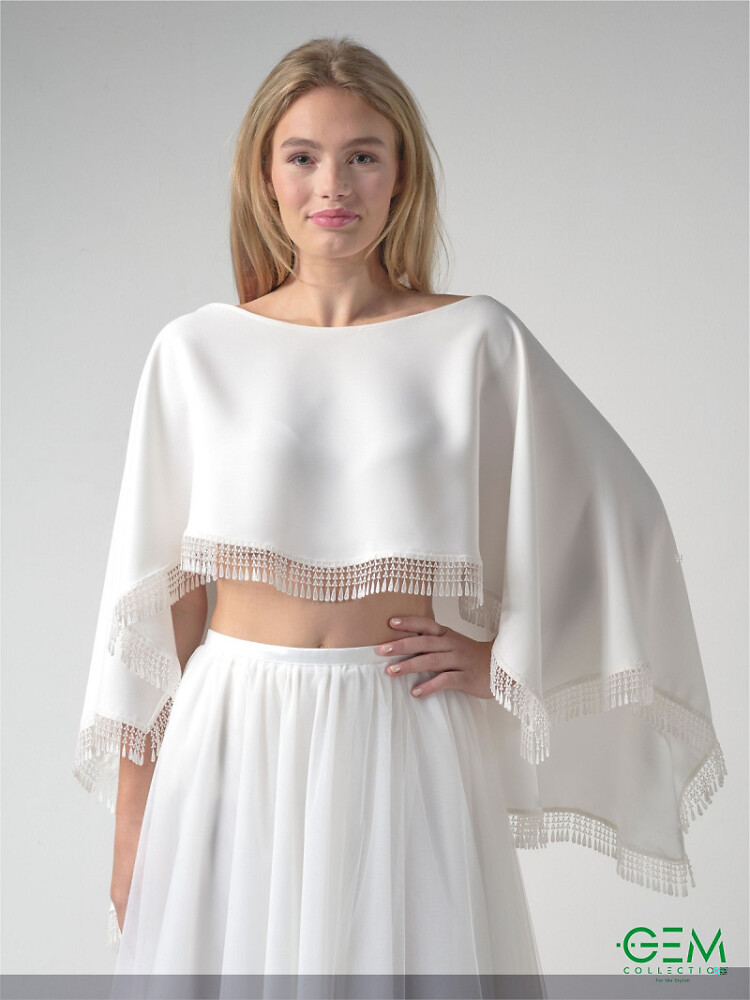 Accessoires Poirier Bridal Brautmode und Braut Accessoires 06006 Braut Cape