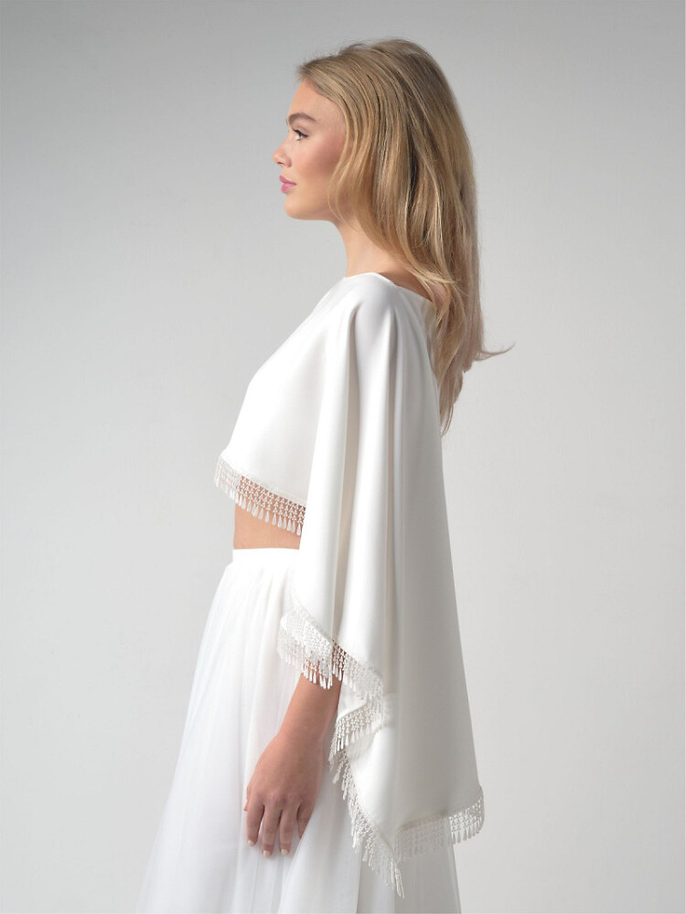 Accessoires Poirier Bridal Brautmode und Braut Accessoires 06006A Braut Cape
