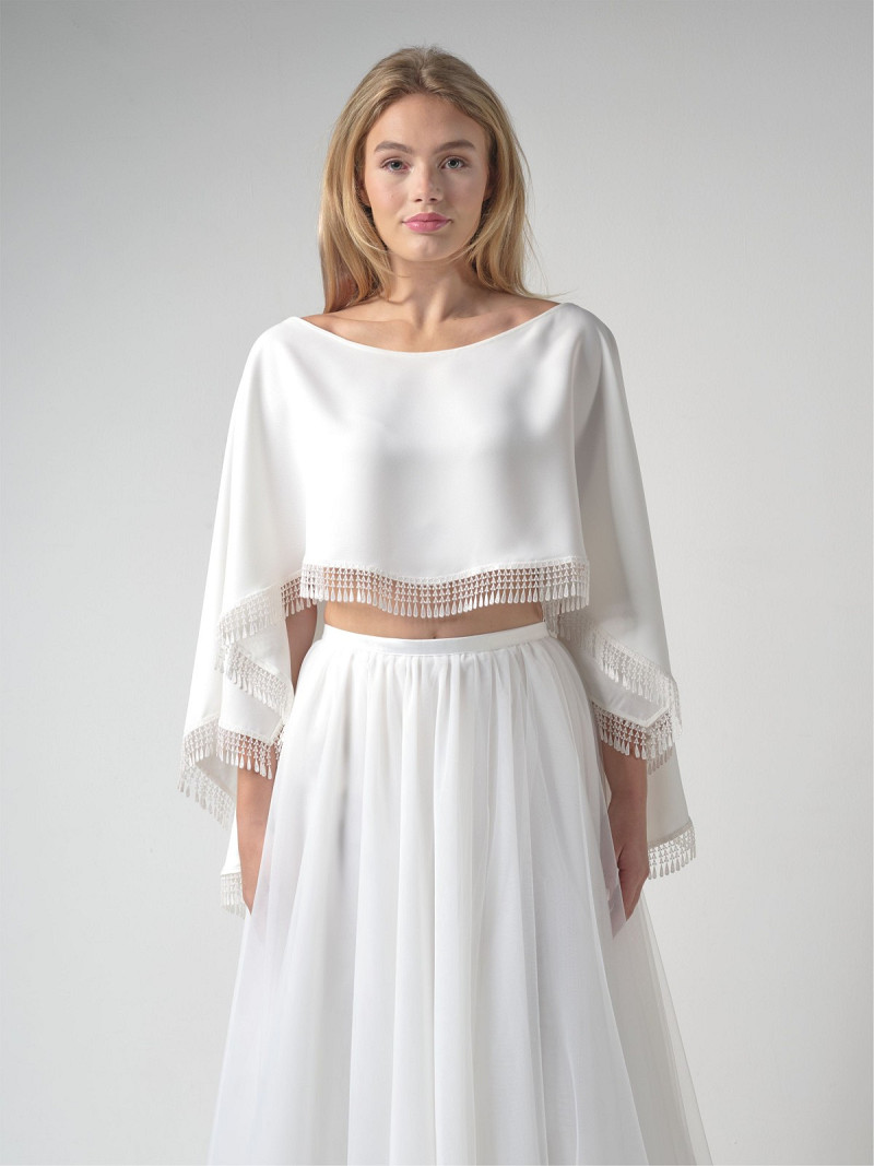 Accessoires Poirier Bridal Brautmode und Braut Accessoires 06006C Braut Cape