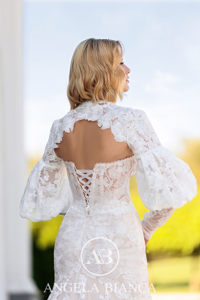 Accessoires Monica Loretti Brautmode - Hochzeitskleid in italienischem Design 07038A Braut Bolero 