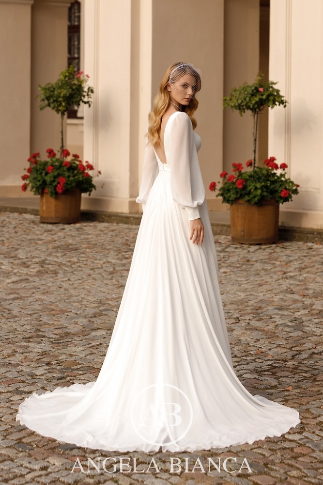 A-Linie Monica Loretti Brautmode - Hochzeitskleid in italienischem Design 07041A Brautkleid 