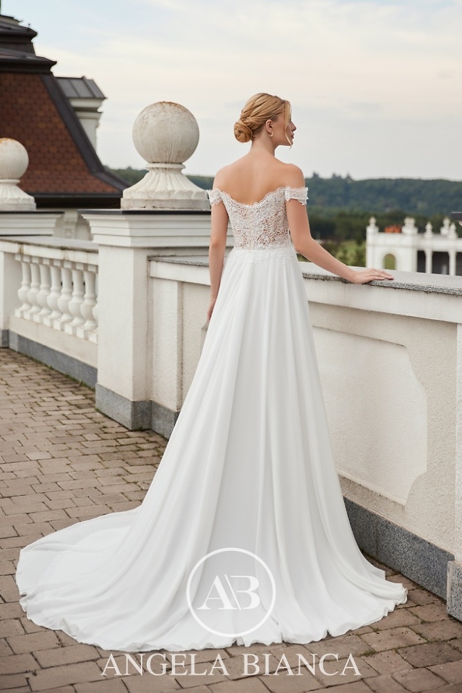 A-Linie Monica Loretti Brautmode - Hochzeitskleid in italienischem Design 07042A Brautkleid 