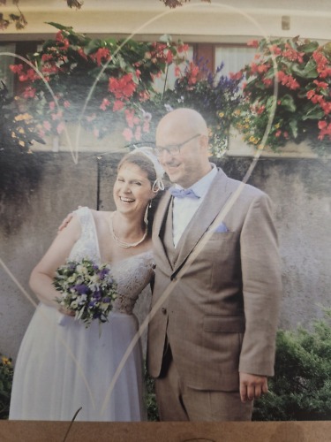 Wunderschön - ein Braut Lächeln, das alles sagt