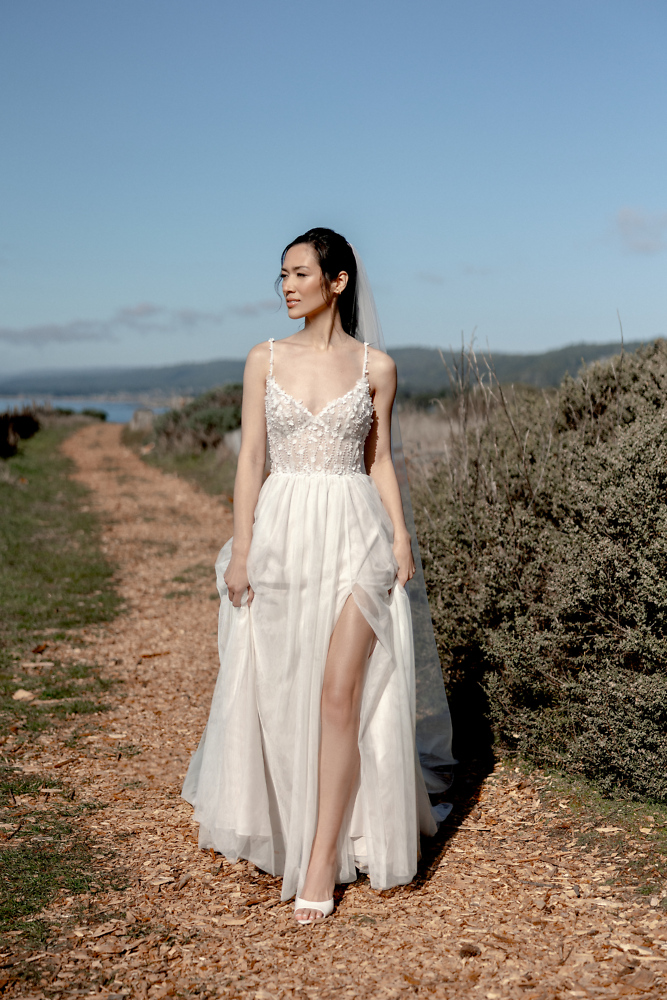 A-Linie Justin Alexander Bridal - Brautmode für die moderne, elegante Braut 05028B A-Linie Brautkleid mit Softtüll