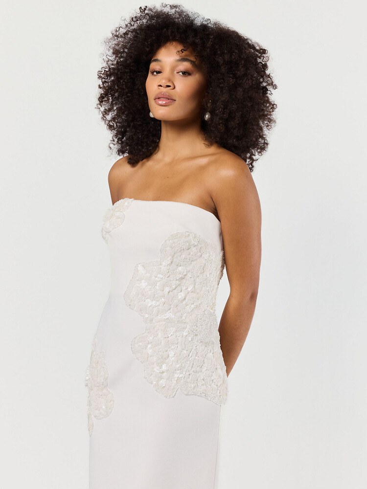 Figurbetont Poirier Bridal Brautmode und Braut Accessoires 06008A Hochzeitskleid fit&flare